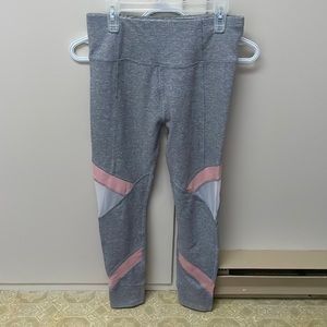 GIRLS GREY AND PINK LEGGINGS - Justice size 14-16